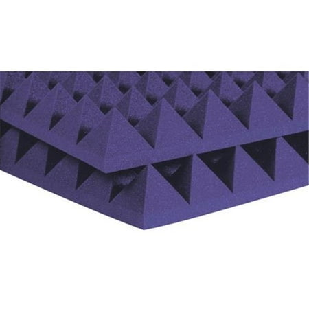 Auralex Acoustics AUR-4PYR-PUR 4 in. Acoustic Pyramids, Purple