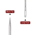 thumbnail image 4 of Unique Bargains 8PCS Upholstery Needle Large Eye Extra Long 6in Sewing Needles Straight Hand Needles Easy to Thread, 4 of 5