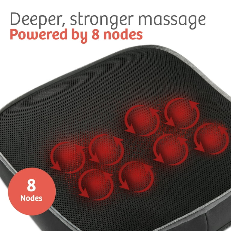 Belmint Shiatsu Massager with Heat, 8 Deep Kneading Nodes for Neck, Back  and Shoulder 