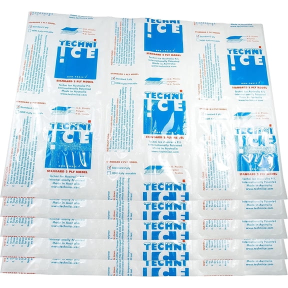 Techni Ice Standard 2ply reusable Ice & Heat Packs (5 sheets)