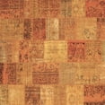 thumbnail image 1 of Ahgly Company Indoor Square Patchwork Brown Transitional Area Rugs, 5' Square, 1 of 4