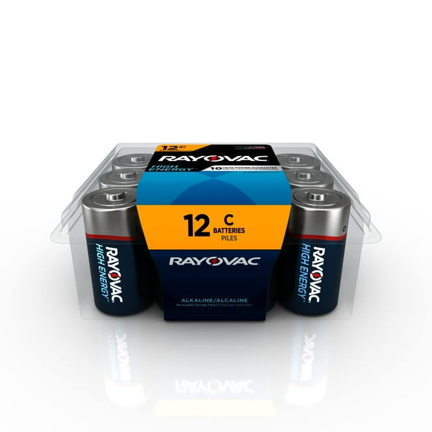 Batería Rayovac C Cell, 12 unidades, alcalina de alta energía