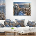 thumbnail image 3 of Designart Winter Carpathians Panoramic View - Landscape Printed Throw Pillow - 18x18, 3 of 4