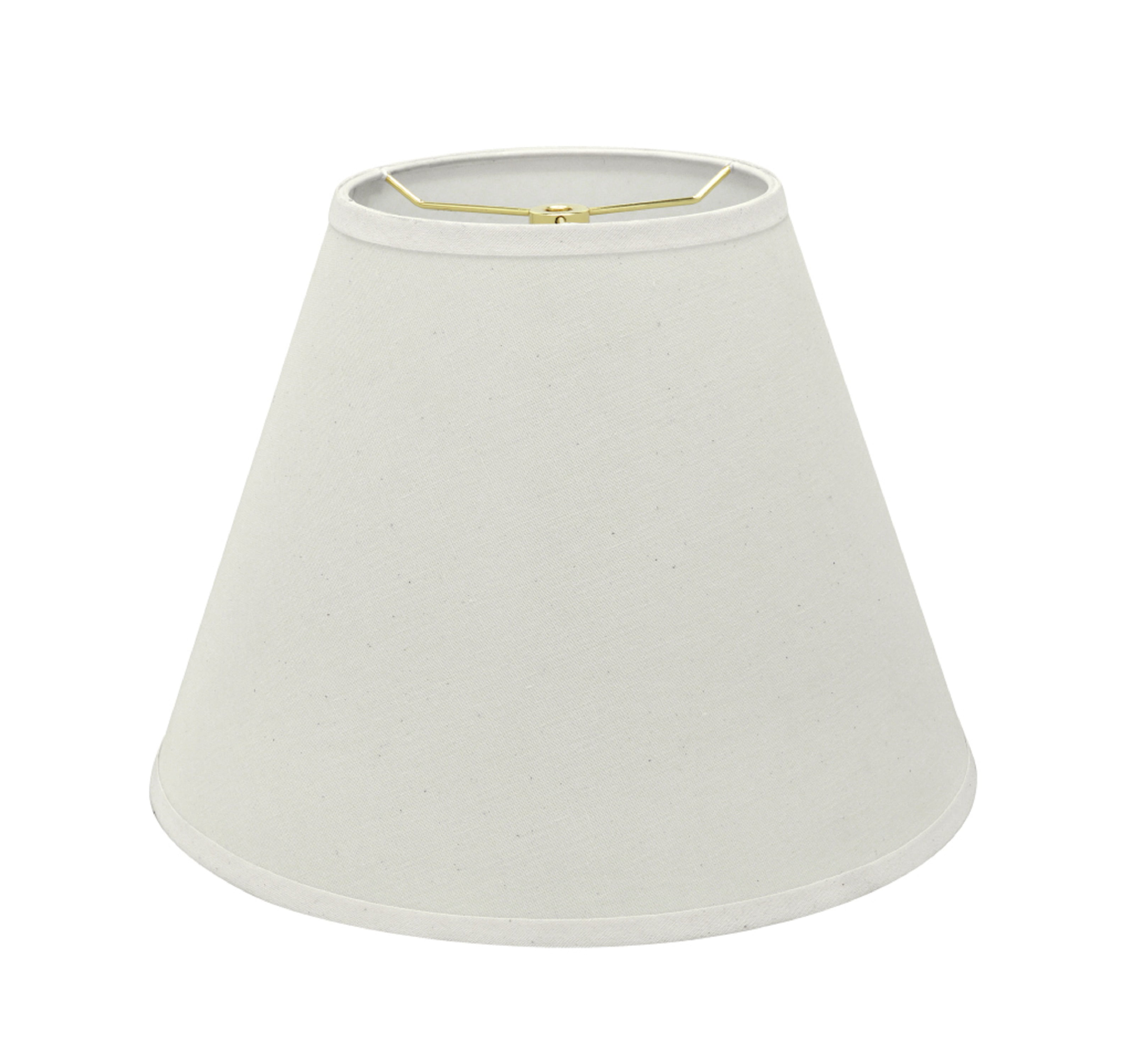 Aspen Creative 32197 Transitional Hardback Empire Shaped Spider Construction Lamp Shade in Off White, 12" wide (6" x 12" x 9")