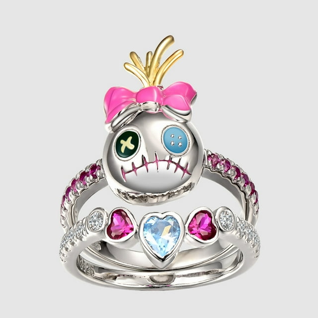 Ring Set for Women, Two-Piece Ring Jewelry, Best Gift for Christmas, Valentine's Day (Card Not Included)