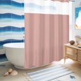 thumbnail image 5 of No Hook Shower Curtain, Pink Pure Color Shower Curtains for Bathroom with See Through Top Window, Aesthetics Contemporary Luxury Waterproof & Washable Bath Curtain Extra Long 72"x96", 5 of 9