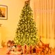 thumbnail image 3 of Costway Abeto navideño de PVC preiluminado de 225 cm con 8 modos de flash, 3 of 6