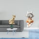 thumbnail image 2 of Escultura de gato , figura decorativa, artesanía, adorno espacial animal para chimenea o centro de mesa., 2 of 8