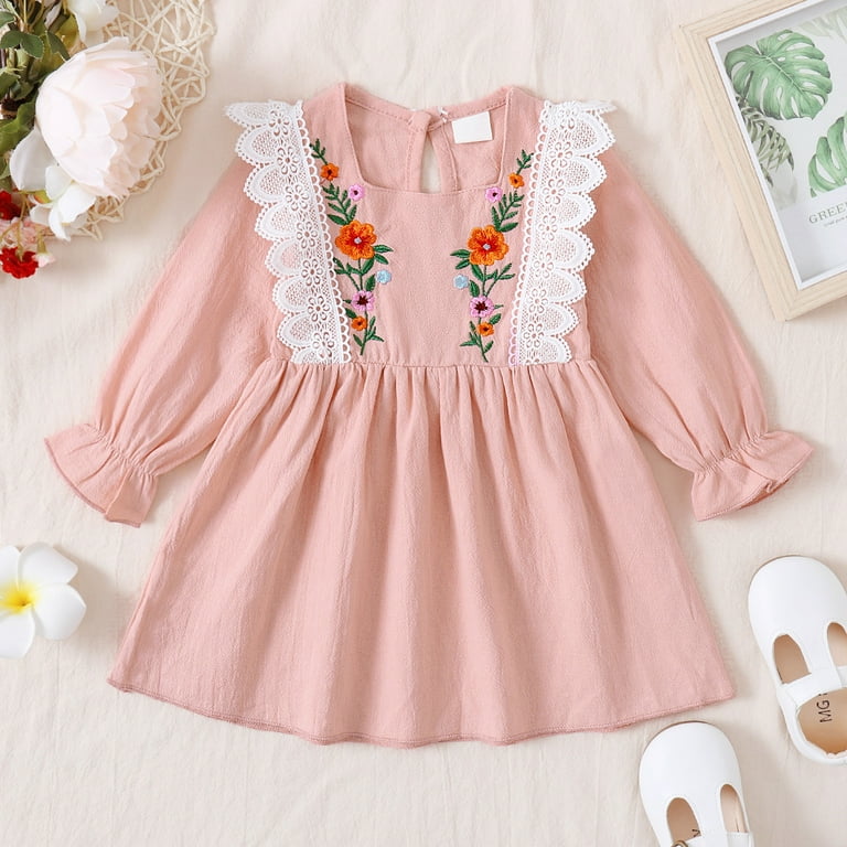 Embroidered baby cheap dress