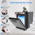 thumbnail image 5 of Gimify 8L Hot Towel Warmer, Professional UV Sterilizer & Ozone Function Towel Heating Cabinet, Large Capacity 2-in-1 Black Towel Steamer for Bathroom, Spa, Hotel, 5 of 8