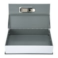 thumbnail image 3 of Coin Box, Reasonable Simulation Black 24.2x15.8x5.6cm Anti-Theft  Box With Combination Lock For Nice Present For Coins Jewelry For Bank/ID Cards, 3 of 8