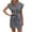 Blue, variant on UYISJ Womens Jumpsuits Dressy Striped Button V Neck Shorts Romper Comfy Business Work Overalls One Piece Jumpsuit with Pockets Navy XL