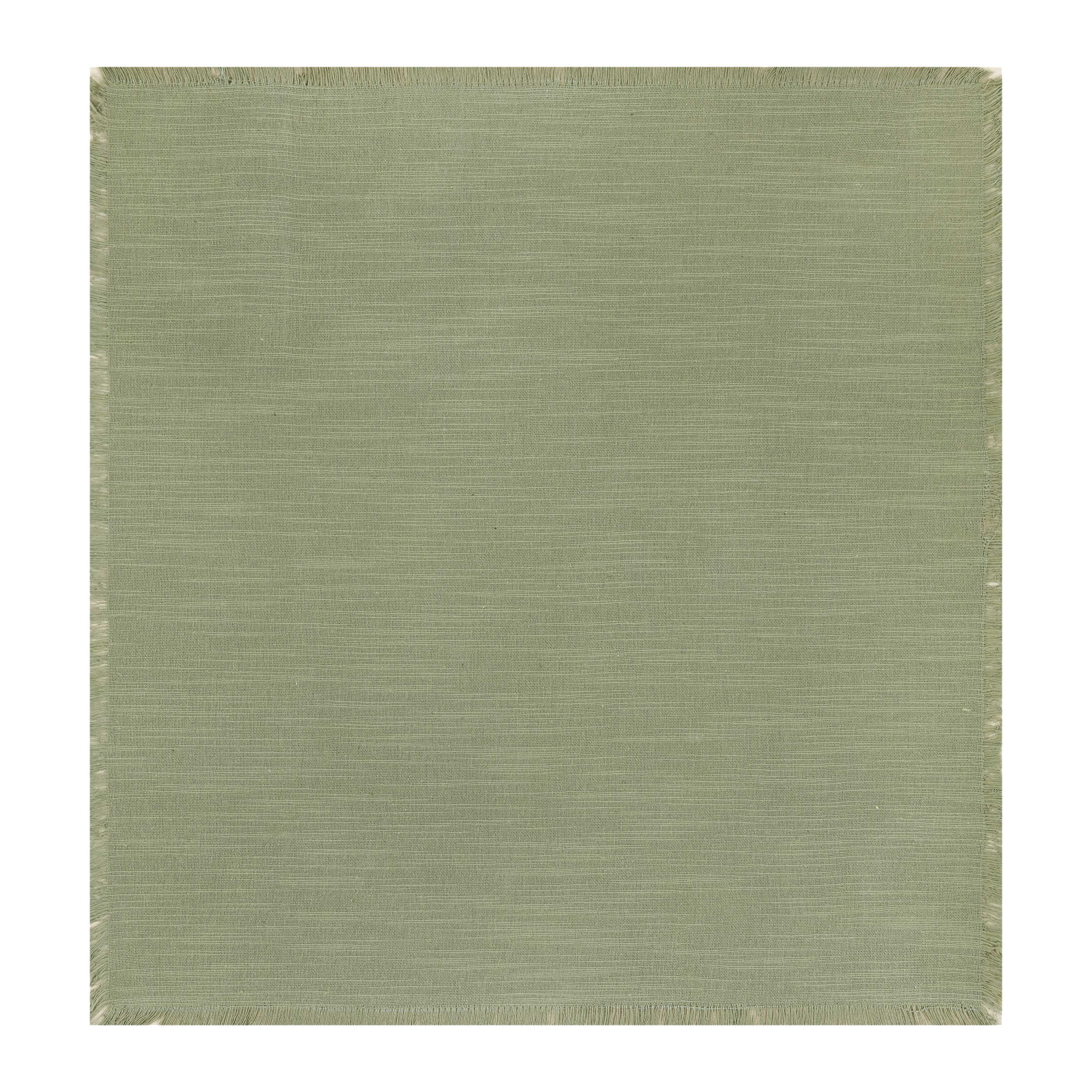 (2 pack) Mainstays 4 Pack Color Sage Napkin Set -Sage - 18" x 18"