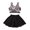 Black, variant on Vedolay Girls Skirts Set Little Girls Summer Outfits 2 Pcs Clothes Set Cute Casual,Black 3-4 Years