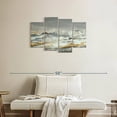 thumbnail image 2 of Elephant Stock Golden Rocks Wall Art - Horizontal Multi Panel Canvas - Living Room Wall Decor - Abstract Multi Panel - Blue And Gold Decor By Patricia Pinto - 36" x 22", 2 of 8
