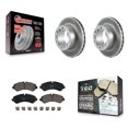 thumbnail image 1 of Transit Auto Rear Coated Disc Brake Rotors and Ceramic Pads Kit for Car Mercedes-Benz Sprinter 3500 4500 3500XD KGT-102798, 1 of 11
