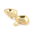 thumbnail image 3 of Brass Micro Pave Cubic Zirconia Pendants Long-Lasting Plated Heart Real 18K Gold Plated 19.5x22.5x8.5mm Hole: 3.2x5mm, 3 of 3