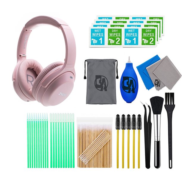 Zvox Av52 Accuvoice OverTheEar Headphone In Pink With Cleaning Kit
