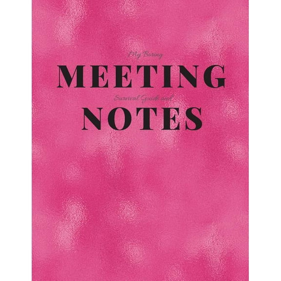 My Boring Meeting Survival Guide and Notes: 8.5x11 Meeting Notebook and Puzzle Book (Paperback)