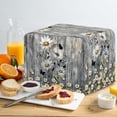 thumbnail image 4 of TSOVTHRID Daisy Butterfly Wood Print Toaster Cover for 2 Slice Dust-proof Bread Oven Protector Waterproof Kitchen Small Appliance Cover Home Kitchen Accessories Decor, 4 of 8