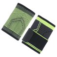 thumbnail image 1 of Wrist Compression Straps 1 Pair Protective Support Wrist Wrap For Athletes Weightlifting Sports 12.5x8.8cm Green Nylon, 1 of 3