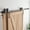 7.5 Feet, variant on 6.6 Feet Bypass Sliding Barn Door Hardware Kit - for Double Wooden Doors-Single Track - Smoothly & Quietly - Easy to Install-Fit 67" Opening
