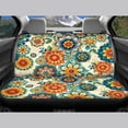 thumbnail image 6 of KUIFORTI Boho Floral Car Seat Covers 4 Pcs, Auto Universal Interior Accessories, Front Seats and Rear Bench Cover Protecto for Cars Truck Van SUV Easy to Install, 6 of 7