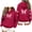 Wine, variant on Butterfly Print Long Sleeve Hoodies For Women Teen Fall Fleece Lined Fashion Cute Graphic Pullover Hooded Sweatshirt