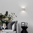 thumbnail image 7 of "Modern Wall Sconce LED Waterproof Wall Lamp Aluminum with Adjustable Beam 10-Watt 4000K Cool White Indoor Outdoor for Bathroom Bedroom Corridor Living Room Stairs and Garden, White", 7 of 7