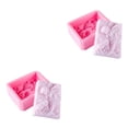 thumbnail image 2 of pitrice Soap Mold Craftsmanship Chocolate Making Home Accessories Handmade Soaps Silicone Mould Angel Shape Flower Pattern DIY Prop 2Set, 2 of 6