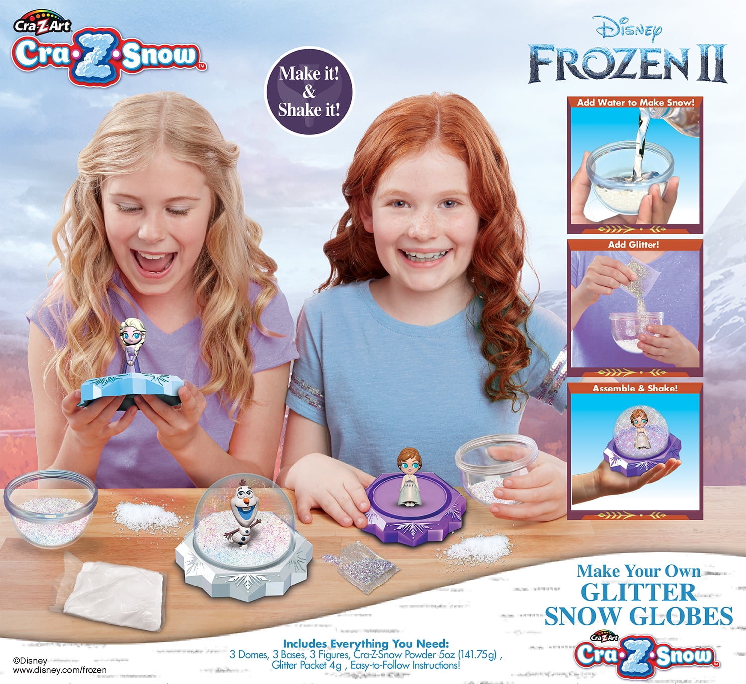 frozen 2 make your own snow globe