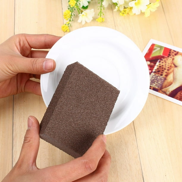 Frotar Esponja Mágica De Carborundo Portátil, Borrador De Cepillo, Esponja De Limpieza Para Lavado De Cocina Y Baño