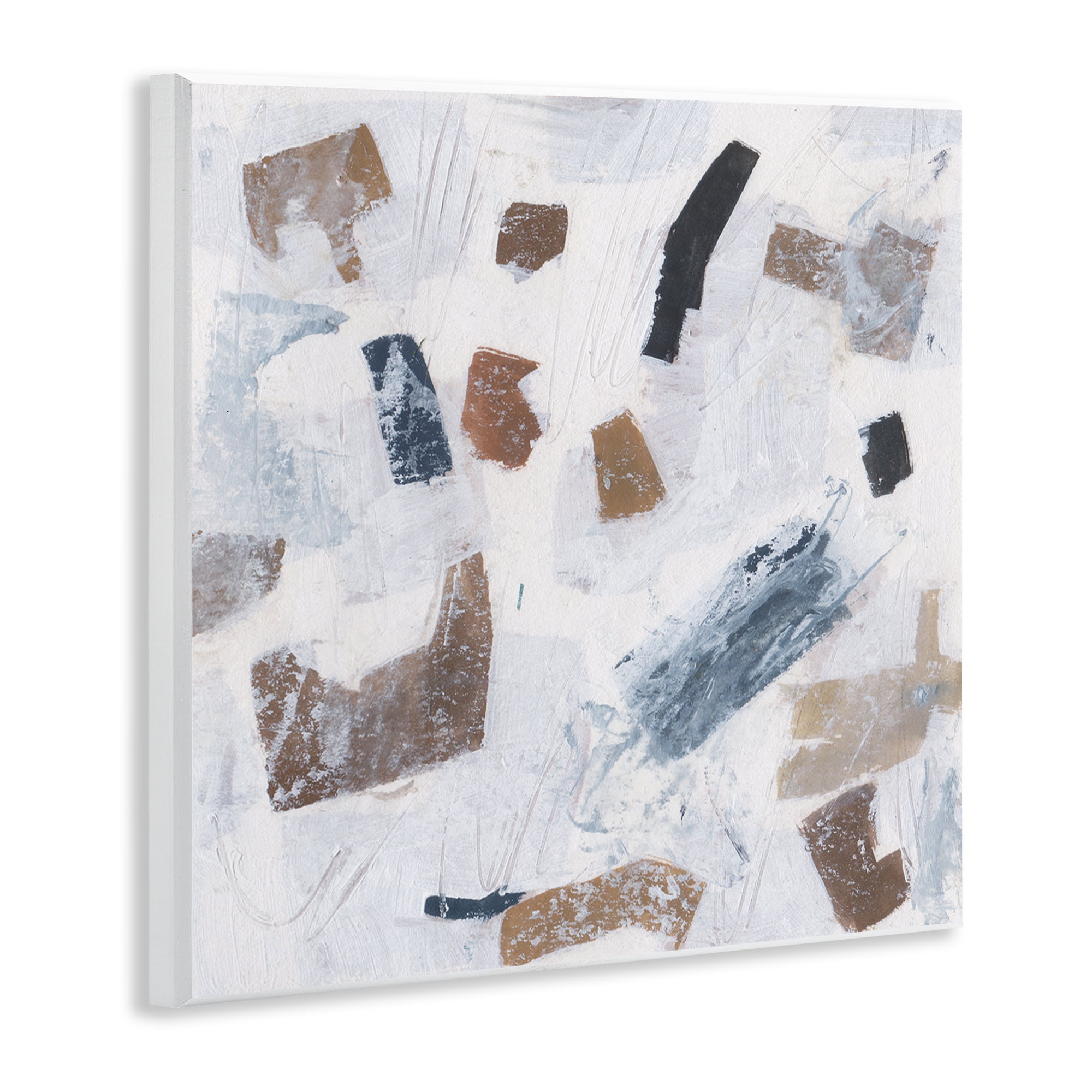Stupell Industries Dappled Abstract Forms Abstract Painting Unframed Art Print Wall Art, 12 x 12