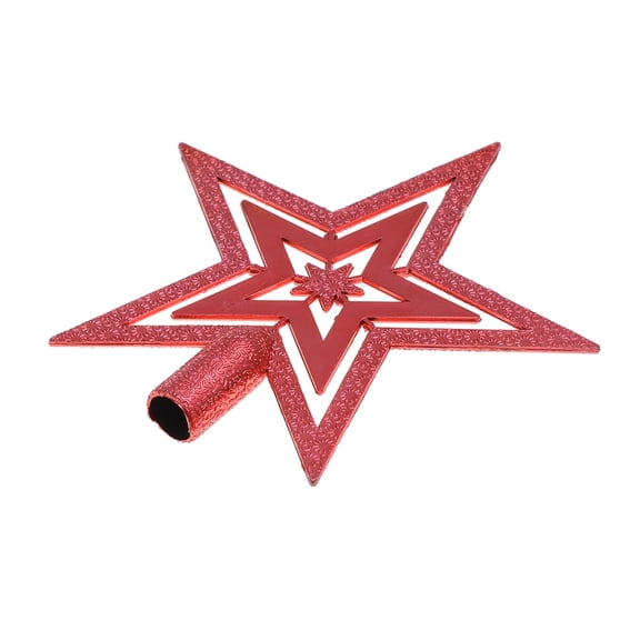 OULII Lovely Red Christmas Tree Topper Star with Impeccable Craftsmanship