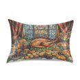 thumbnail image 3 of Dailycode Satin Pillow Case King Silk Pillow Cover for Hair and Skin Envelope Closure Food on Dining Table 20"x40", 3 of 9