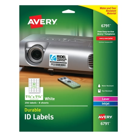 Avery Easy Peel ID Labels, Permanent Adhesive, 1-1/4” x 1-3/4”, 256 (Best Way To Peel Labels Off Bottles)