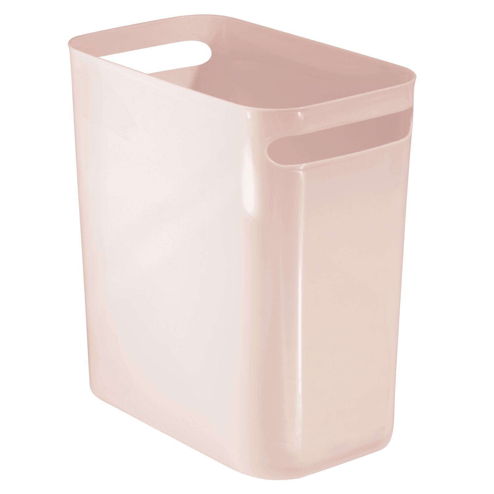 mDesign Plastic Slim Large 2.5 Gallon Trash Can Wastebasket, Classic ...