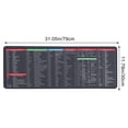 thumbnail image 3 of Keyboard Shortcut Mouse Pad Gaming Pad Desk Mat Keyboard Shortcut Pad Computer Mouse Pad, 3 of 5