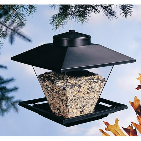 North States 9000 7.5 Lb Black Pop Up Coach Lamp Hanging Bird Feeder
