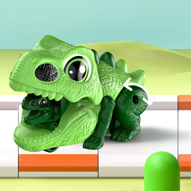 WLOELOEW Jouet Dinosaure Catapulte Vert Mignon Petit Dinosaure Jouet Catapulte Modèle de Simulation à Propulsion