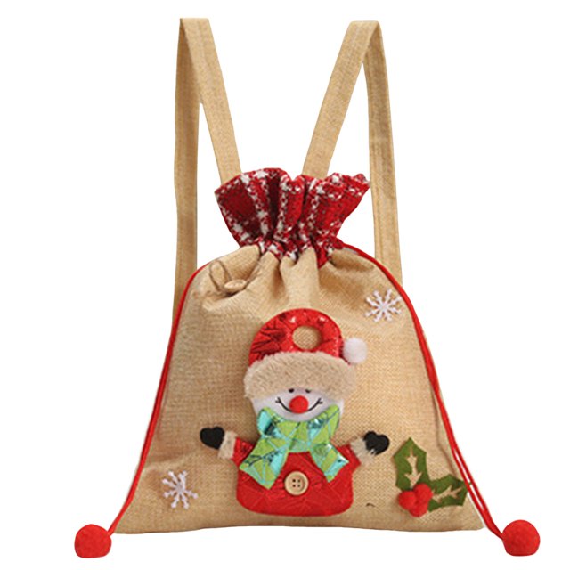 Mochila Navideña Mochila Bolsa De Caramelos Bolsa De Regalo Mochila Navideña Para Niños