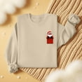 thumbnail image 5 of Lorytime Womens Christmas Sweatshirts Santa Claus Print Shirt Crew Neck Long Sleeve Pullover Loose Tops for Holiday, 5 of 6