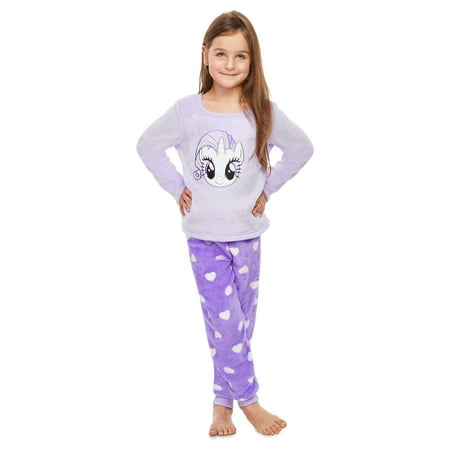 My Little Pony 2 Piece Pajama Set Adorable Fleece Pajamas For Girls 6X Walmart