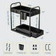 thumbnail image 3 of Estante organizador deslizante para debajo del fregadero, para cocina y baño, color negro, 3 of 5