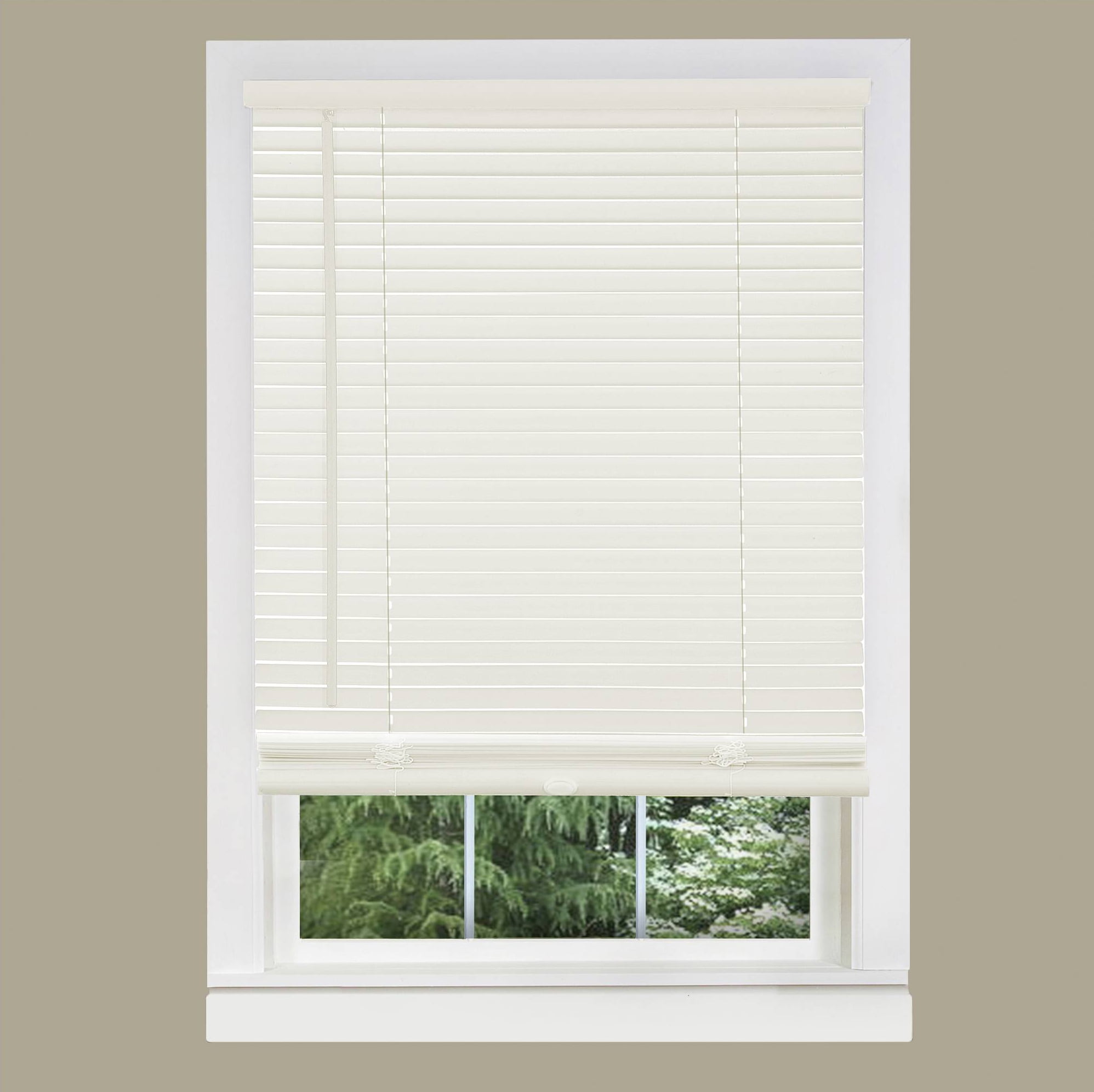 Details about   1 in Vinyl Mini Blind Cordless Window Blinds Shade Washable White/Alabaster 