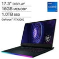 thumbnail image 2 of MSI GE76 Raider Gaming Laptop Intel Core i7-11800H, GeForce RTX 3060, 17.3" FHD 144HZ, 16GB RAM 1TB NVMe SSD, Wi-Fi6, Windows 10, 2 of 5