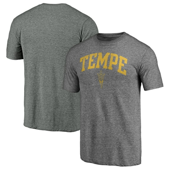 Men's Heather Gray Arizona State Sun Devils Arched City Tri-Blend T-Shirt