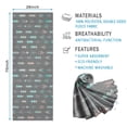 thumbnail image 2 of Blue Ethnic Geometric Pattern Hot Yoga Mat Towel Non Slip for Hot Yoga - Quick-Drying Yoga Mat Cover with 4 Corner Pockets with Travel Bag - Hot Yoga Towel Non Slip 70"x26", 2 of 6