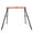 Red, variant on Tcbosik Metal Swing Frame, Heavy Duty A-Frame Metal Swing Stand for Outdoor, Balcony, Porch, Lawn, Garden, Patio, Orange(Stand Only)