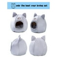 thumbnail image 5 of RnemiTe-amo Cat House Bed,Pet Beds Clearance Cat House Dog Round Cat Winter Warm Nest Soft Foldable Sleeping Mat Pad Cozy Cat Cave Cute Pet Tent Beds for Cats Puppy Small Dogs, 5 of 6